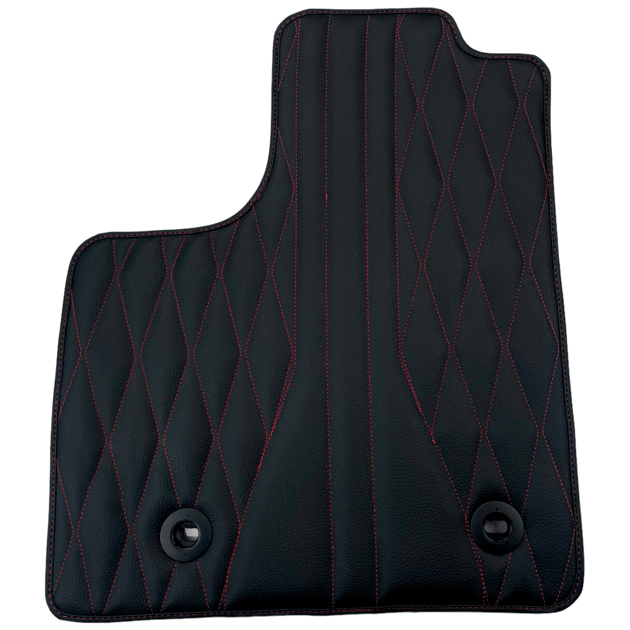 Leather Floor Mats for Lexus ES 300H (2012-2018) with Red Stitching