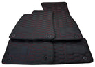 Custom Black Leather Floor Mats for Audi A3 - Convertible (2008-2013) 