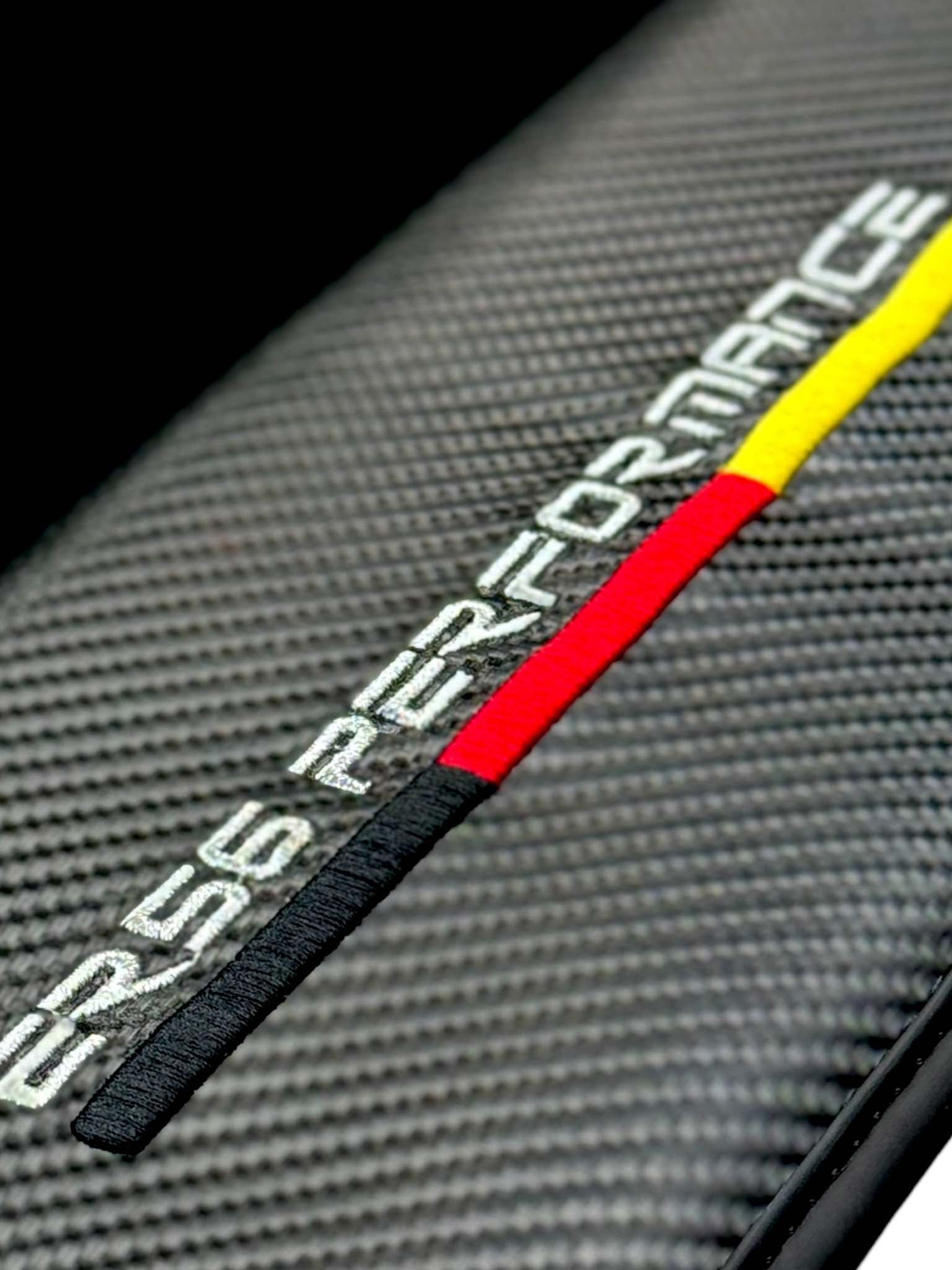 Black Floor Floor Mats For BMW 7 Series F01 | ER56 Performance | Carbon Edition