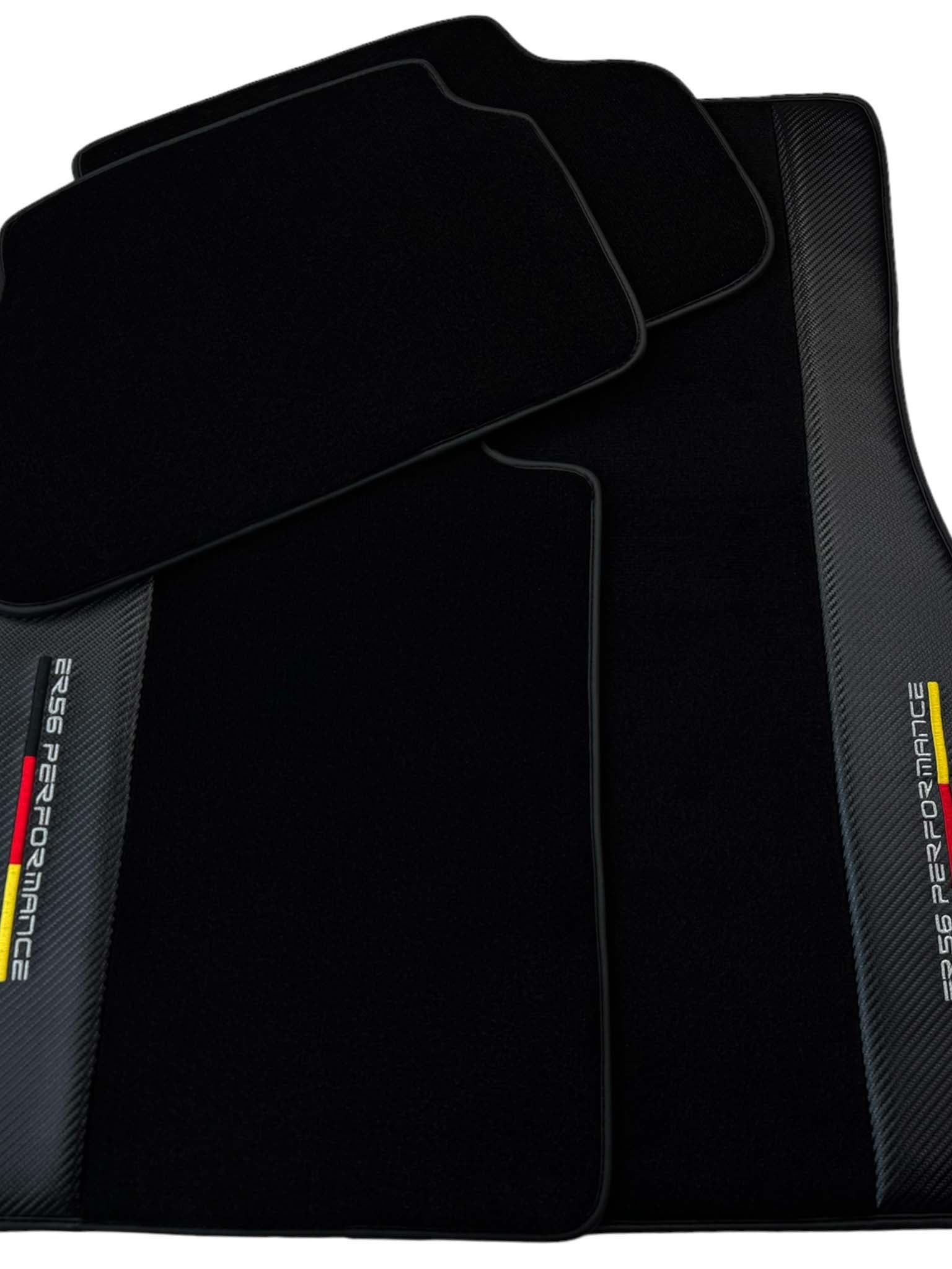 Black Floor Floor Mats For BMW 7 Series G11 | ER56 Performance | Carbon Edition