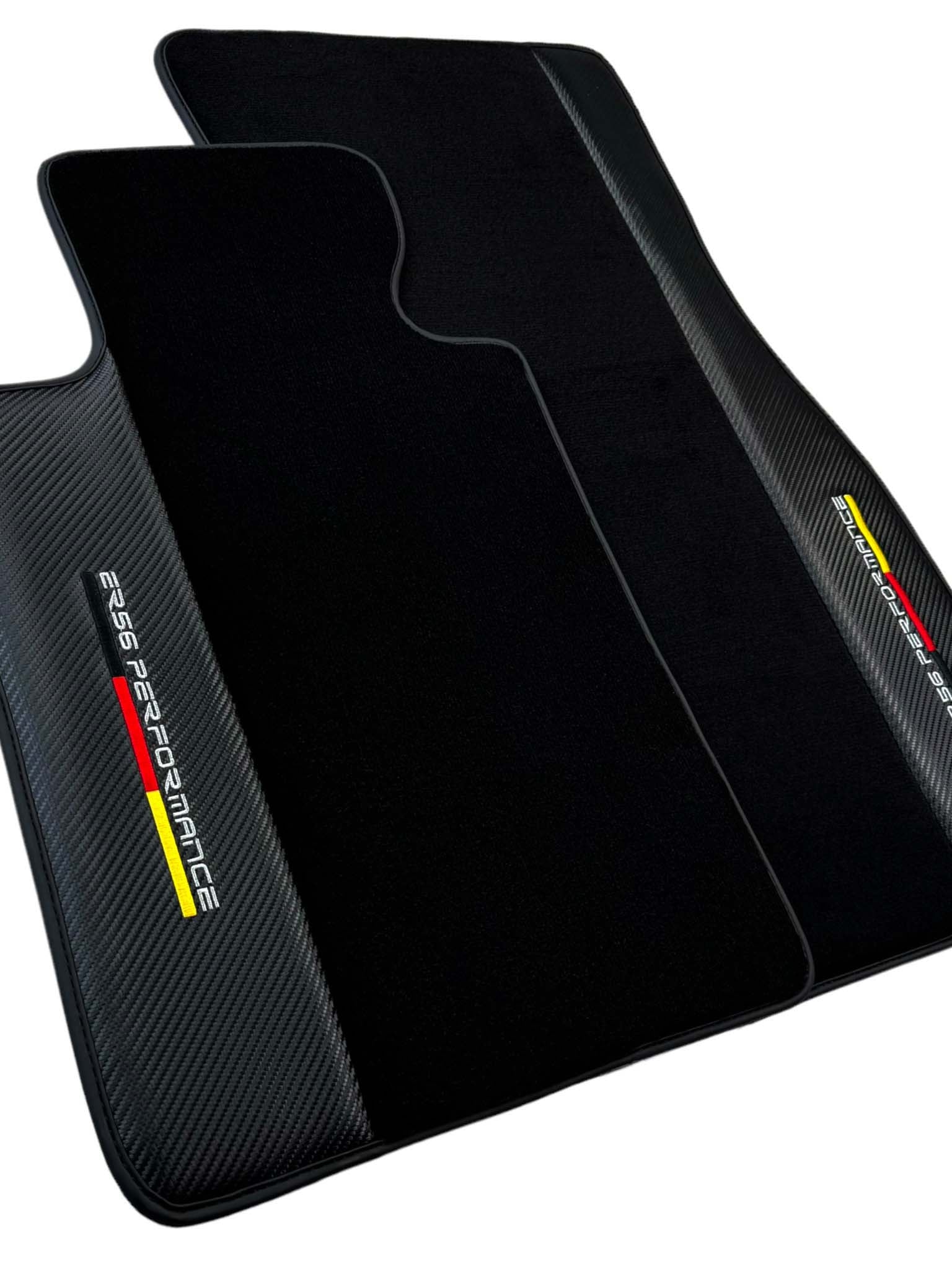 Black Floor Floor Mats For BMW 1 Series E87 | ER56 Performance | Carbon Edition