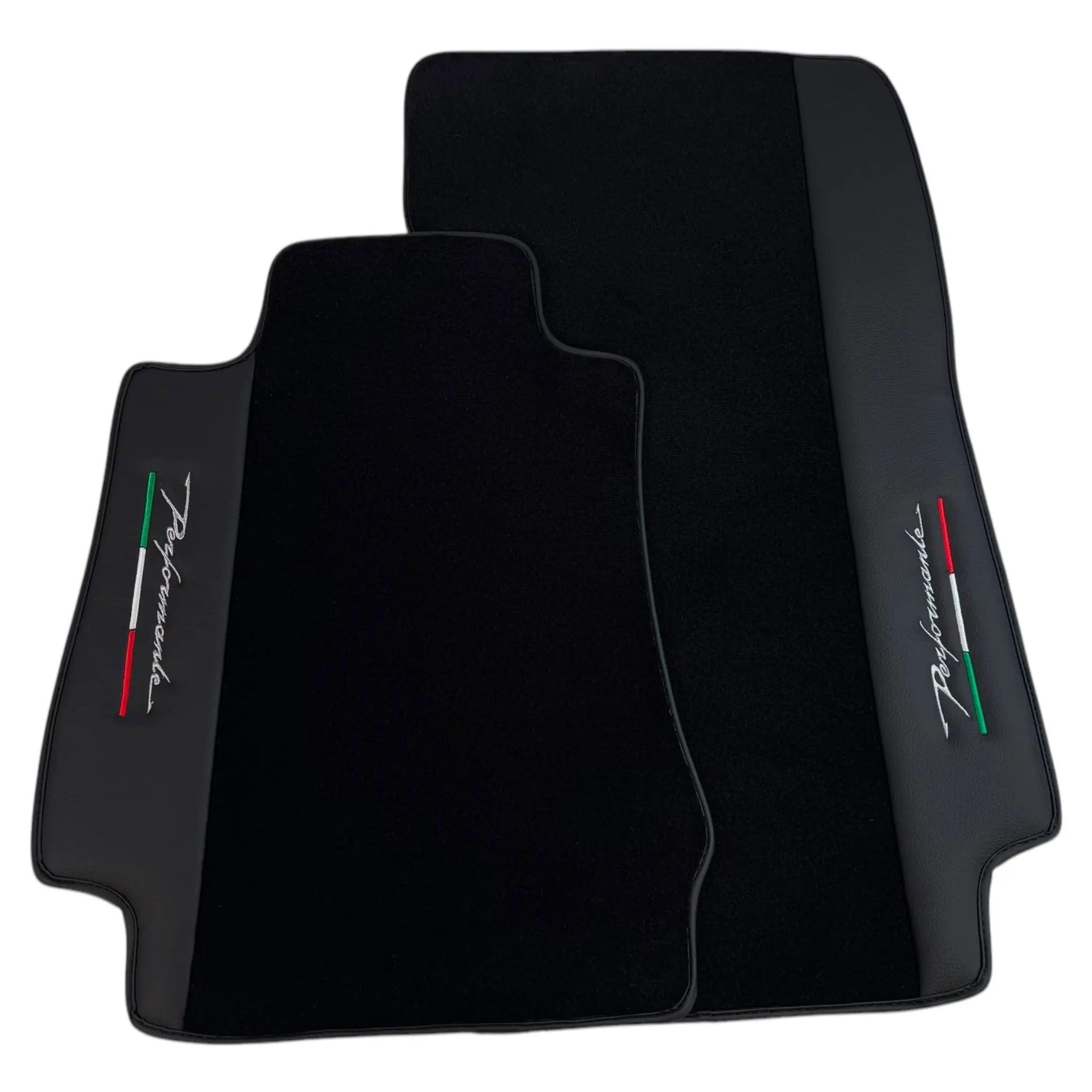 Black Floor Mats for Alfa Romeo Giulia (2016-2024) Rear Wheel Drive | Performante