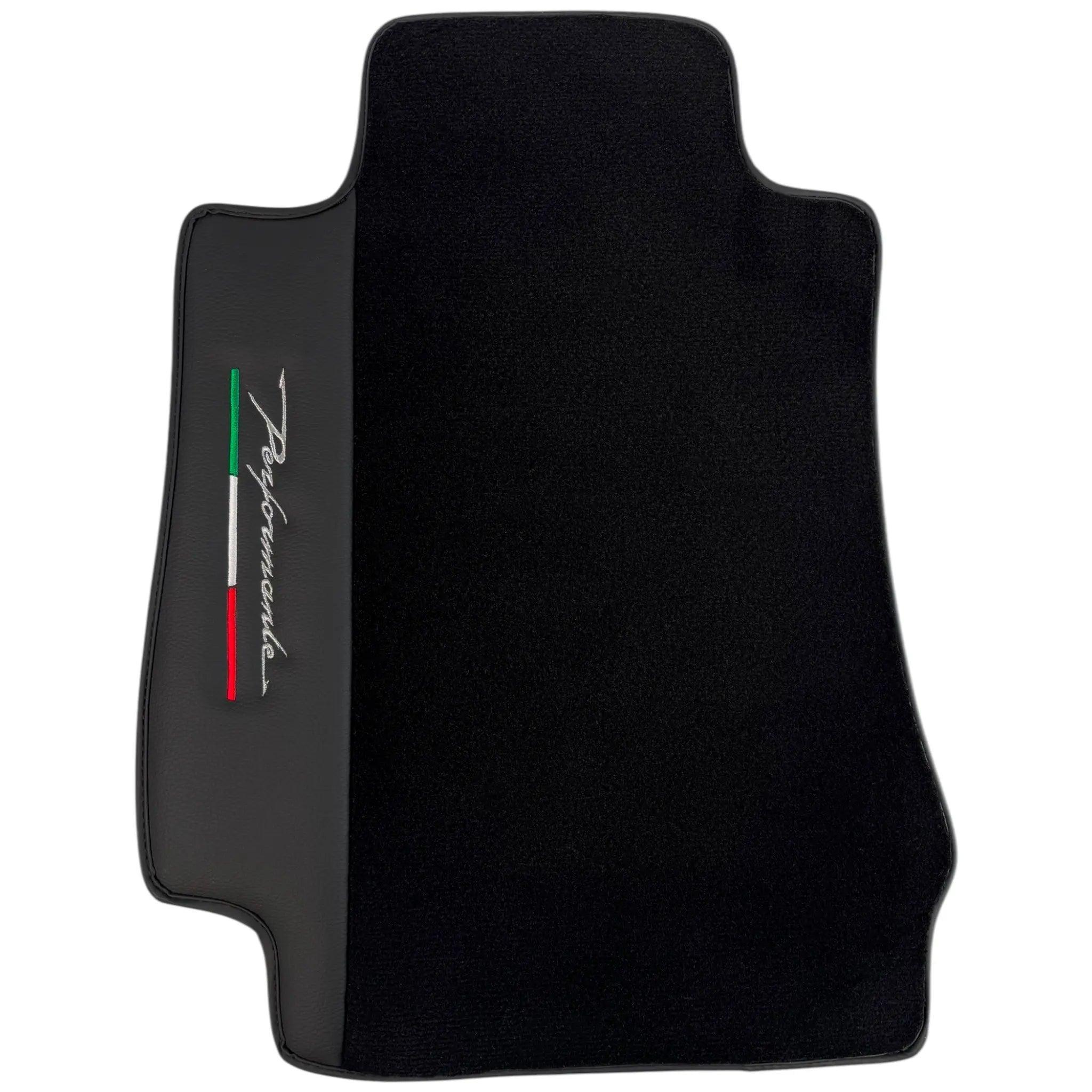 Black Floor Mats for Alfa Romeo Giulia (2016-2024) Rear Wheel Drive | Performante