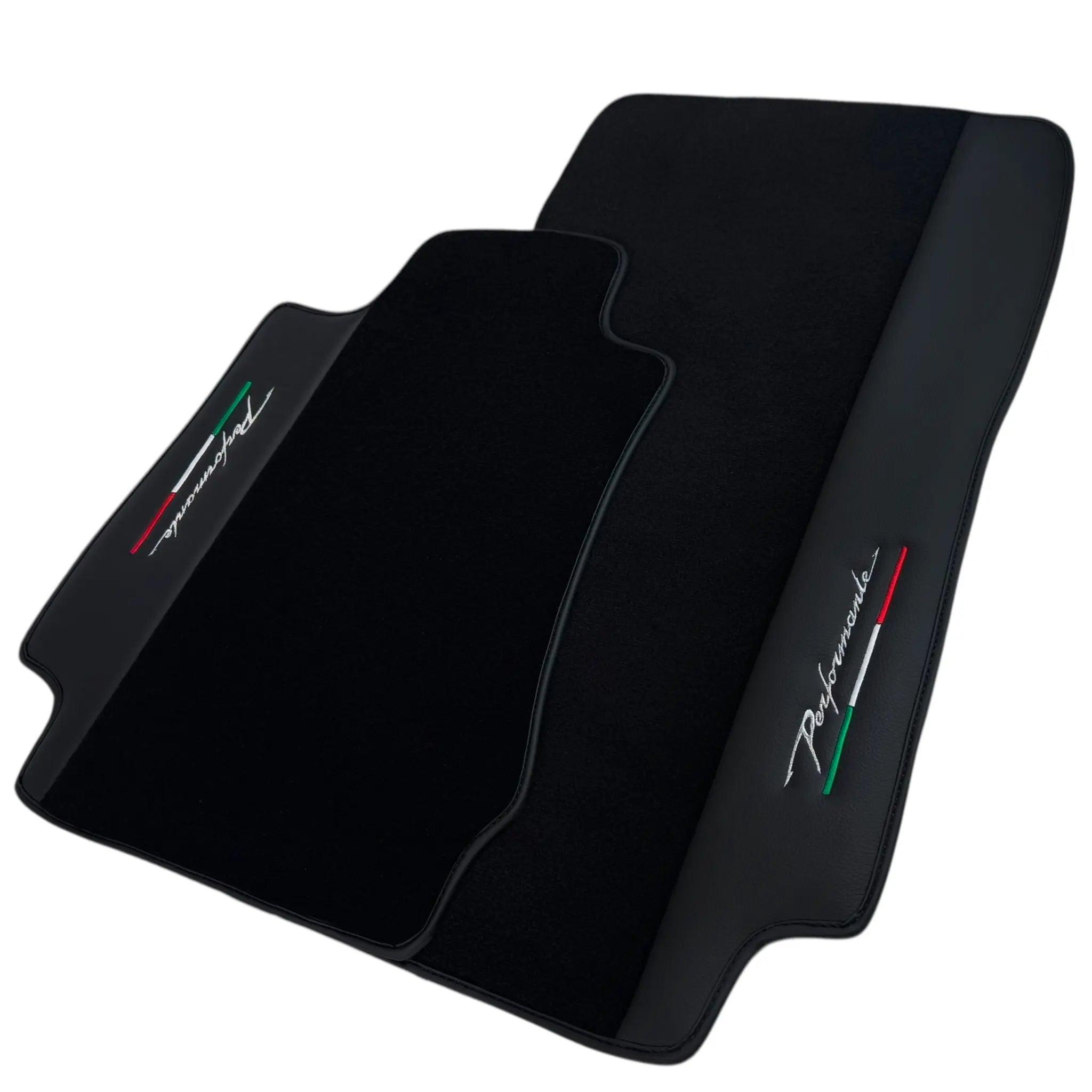 Black Floor Mats for Alfa Romeo Giulia (2016-2024) Rear Wheel Drive | Performante