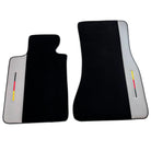 Black Floor Mats for BMW 5 Series G30 with Gray Leather