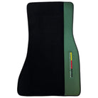 Black Floor Mats for BMW 5 Series G30 with Green Leather ER56 Performance