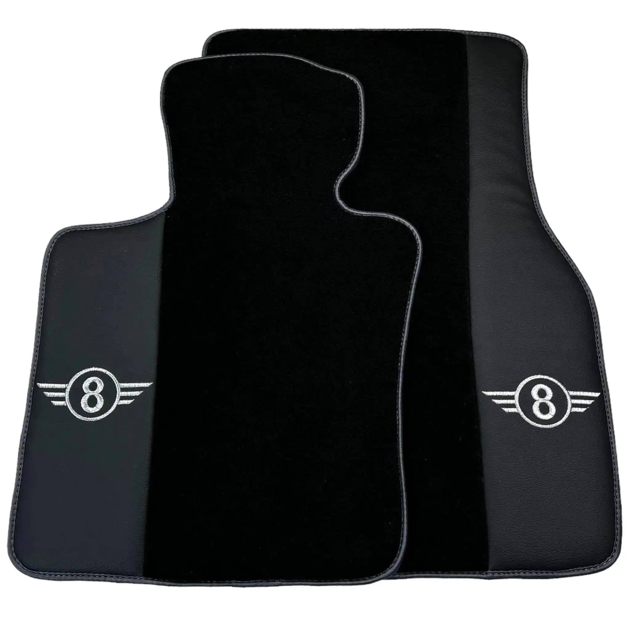 Black Floor Mats for Mini Clubman R55 (2007-2015) | Gray Trim - AutoWin