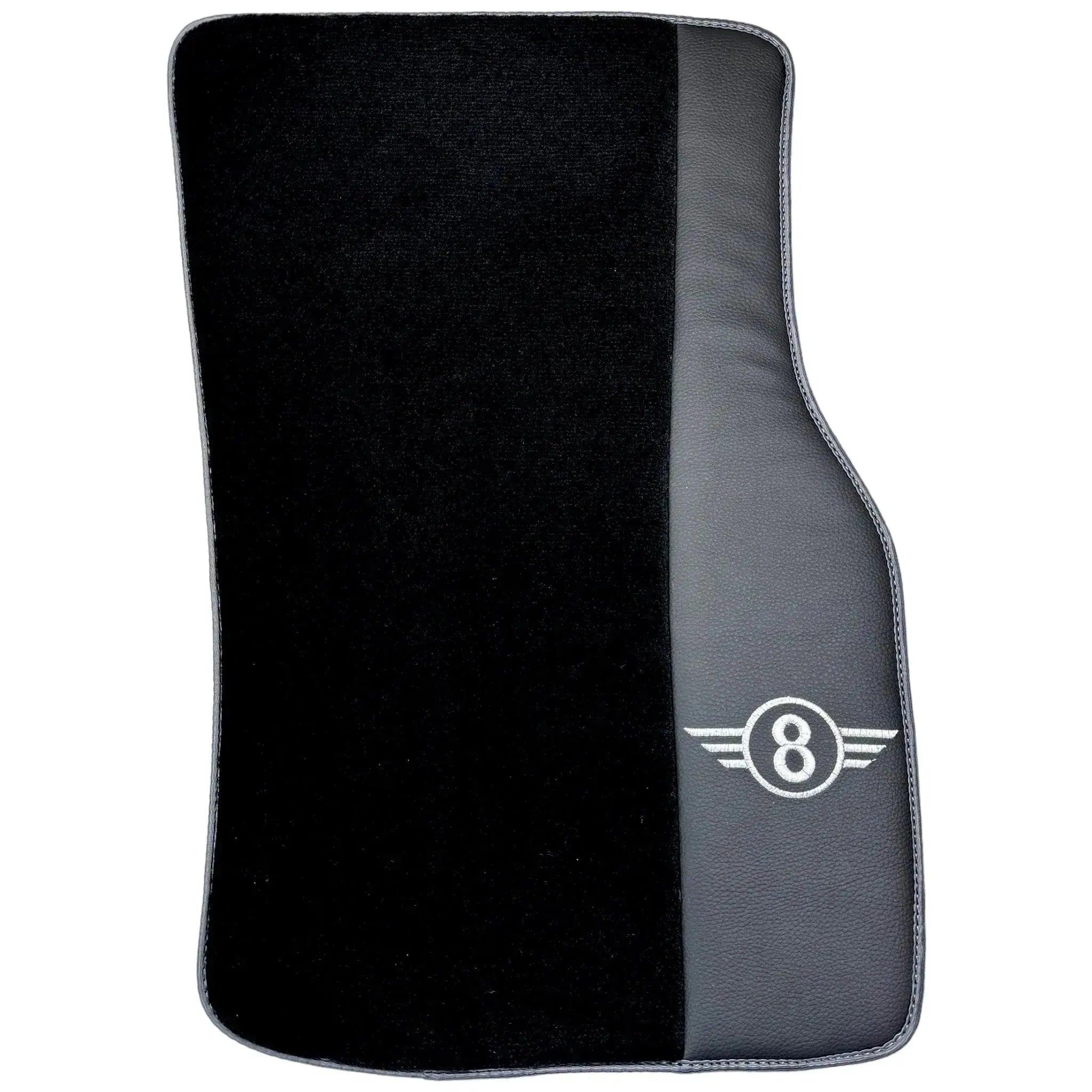 Black Floor Mats for Mini Clubman R55 (2007-2015) | Gray Trim - AutoWin