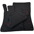 Black Leather Floor Mats For Mercedes Benz C-Class C204 Coupe (2011-2015) | ER56 Design - AutoWin