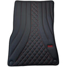 Black Leather Floor Mats For Mercedes Benz C-Class W206 Sedan (2021-2023) Hybrid| ER56 Design - AutoWin