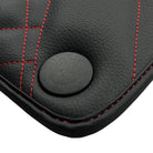 Black Leather Floor Mats For Mercedes Benz S-Class W222 (2013-2020) Short Wheelbase | ER56 Design - AutoWin