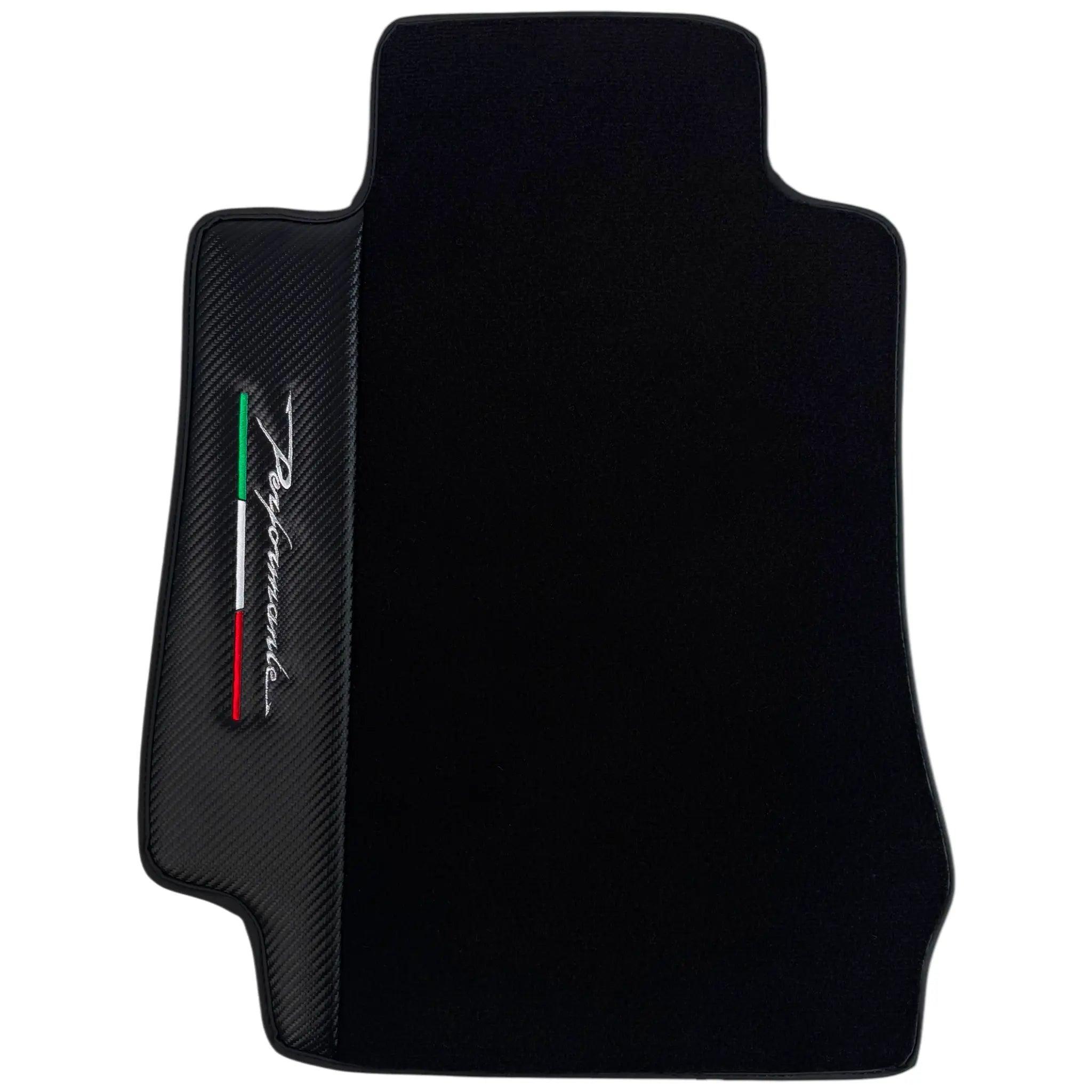 Carbon Fiber Black Floor Mats for Alfa Romeo Giulia (1962-1978) | Performante