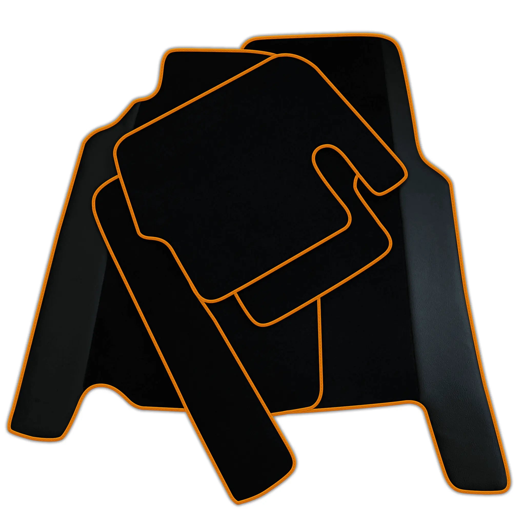 Custom Black Floor Mats For Ferrari 456 (1992-2003) With Leather