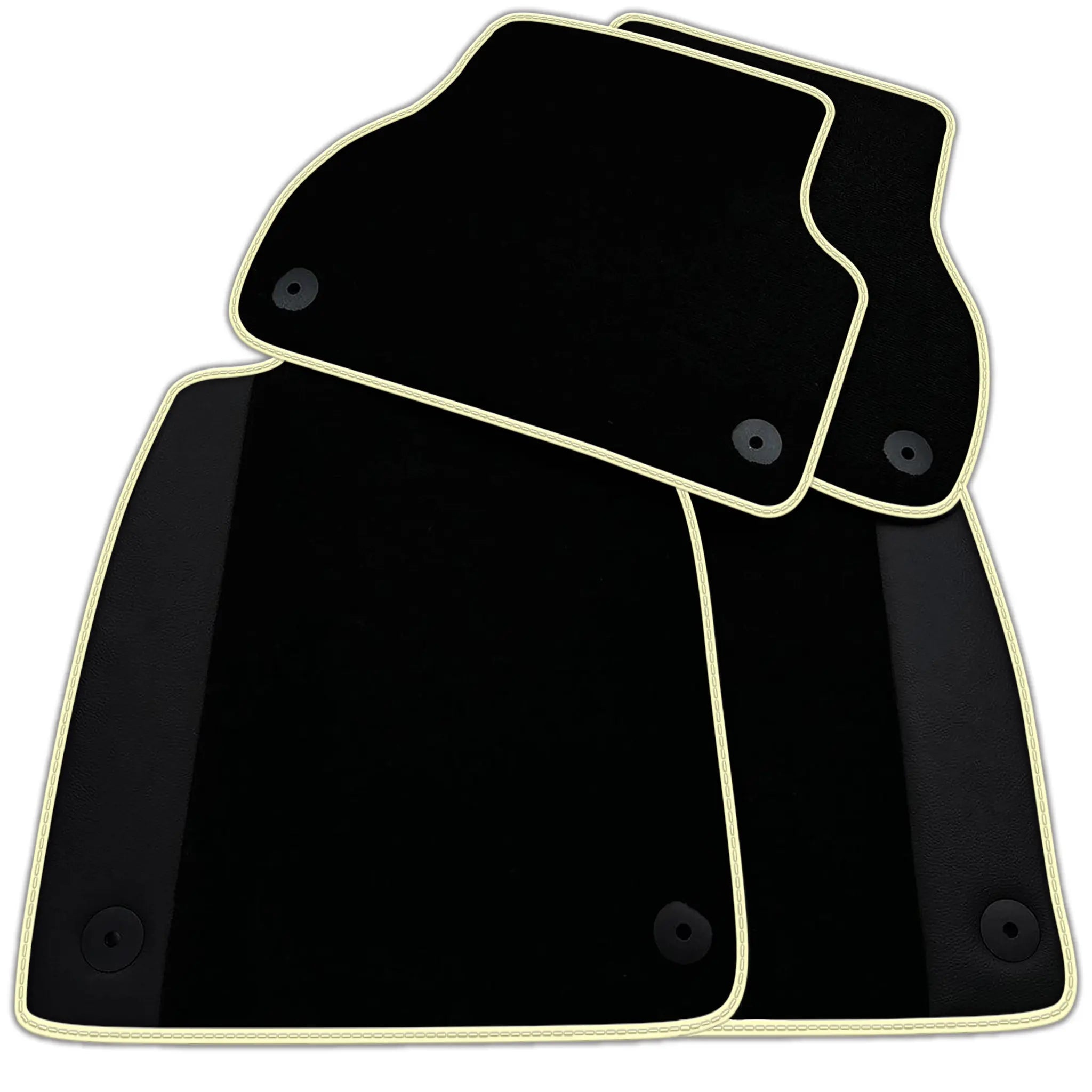 Customizable Black Floor Mats for Audi A1 - 3-door Hatchback (2010-2018)