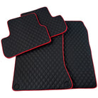 Custom Black Leather Floor Mats for Mercedes CLA C117 (2013-2019)