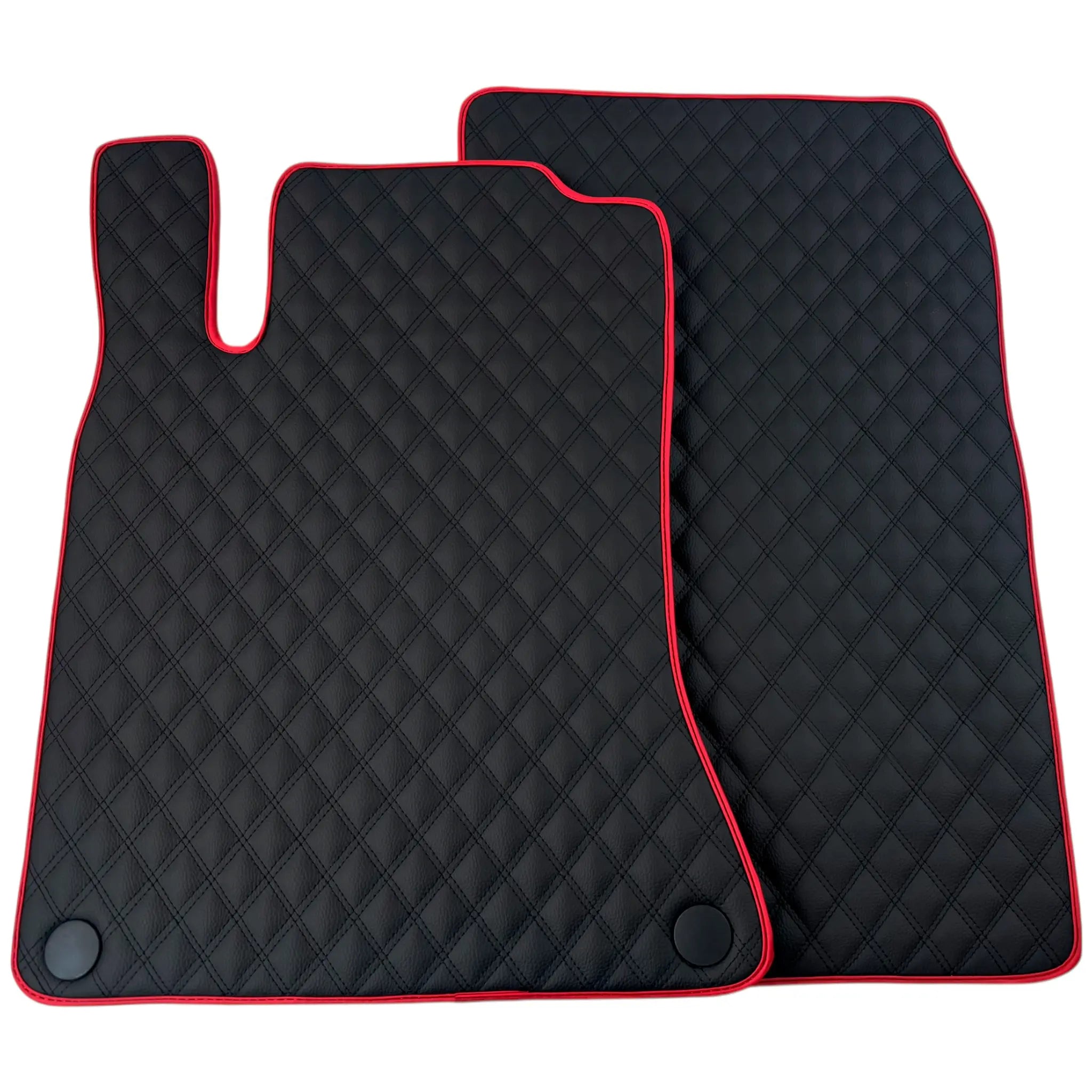 Custom Black Leather Floor Mats for Mercedes CLA C117 (2013-2019)