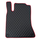 Custom Black Leather Floor Mats for Mercedes CLA C117 (2013-2019)