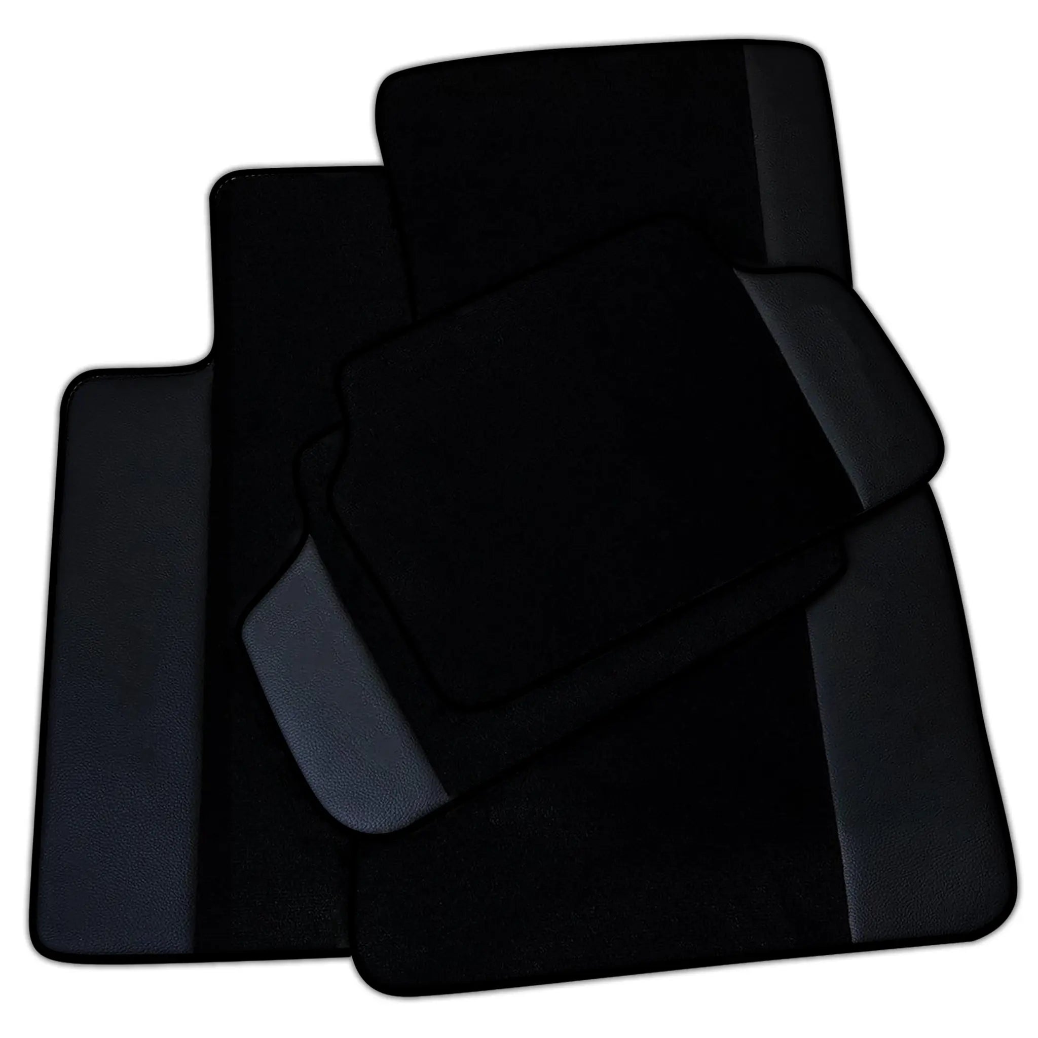 Customizable Black Mats For BMW 5 Series E34 Sedan With Leather