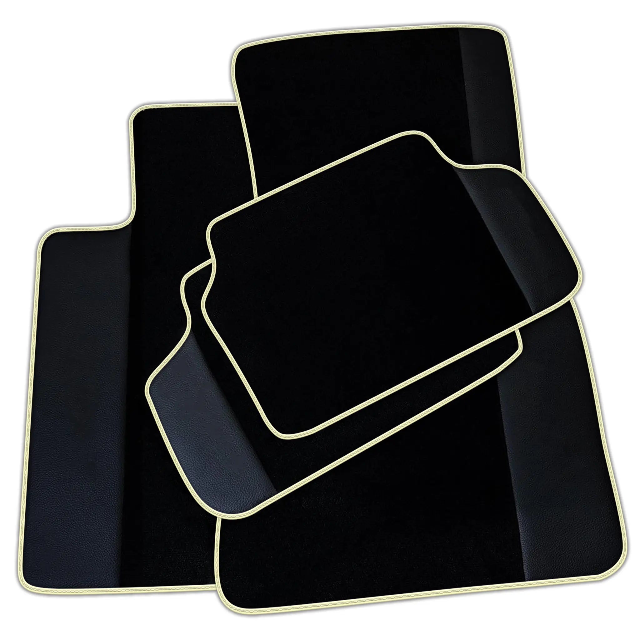 Customizable Black Mats For BMW 5 Series E34 Sedan With Leather