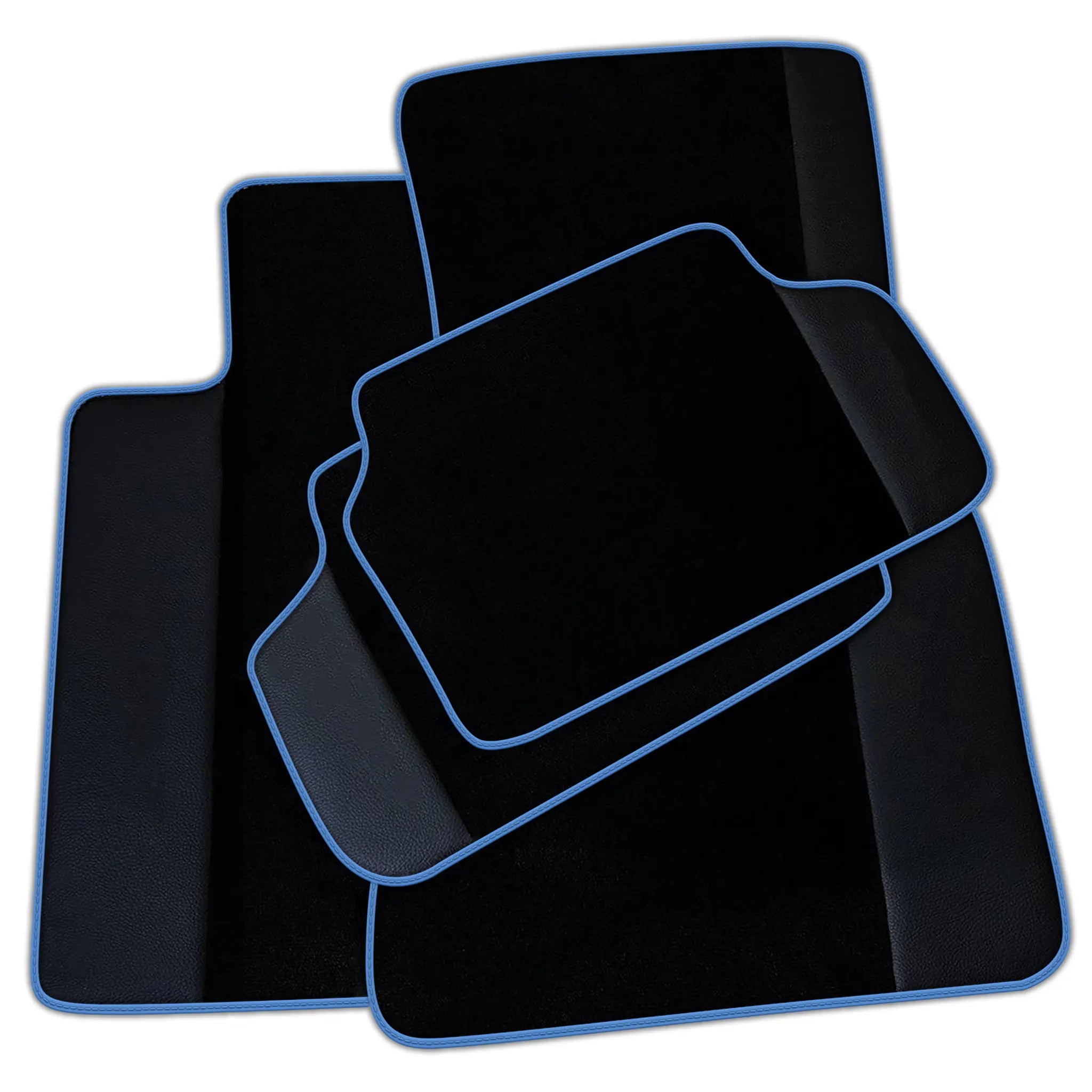 Customizable Black Mats Mats For BMW 7 Series G12 With Leather