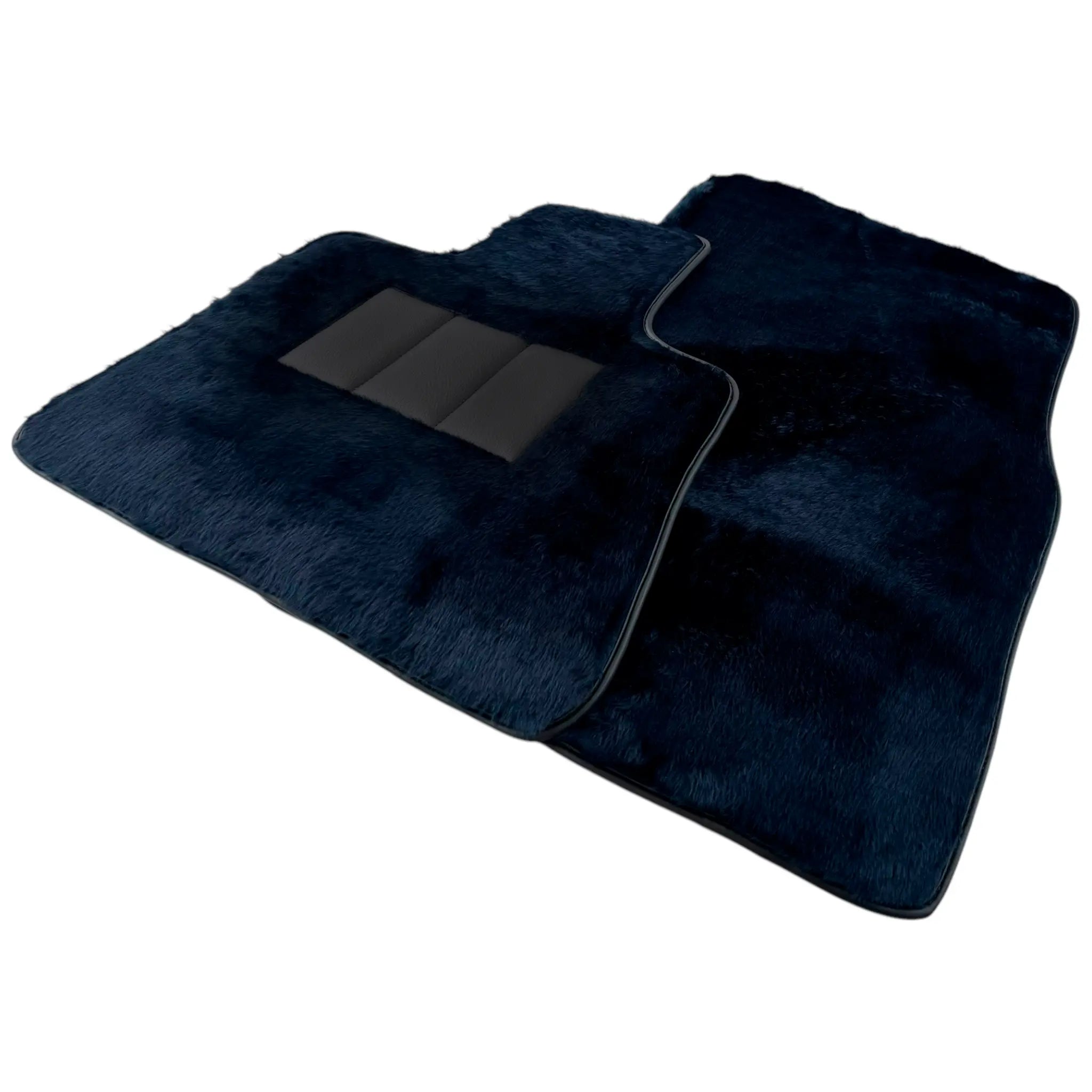 Dark Blue Sheepskin Floor Mats for Rolls-Royce Cullinan (2018-2025)