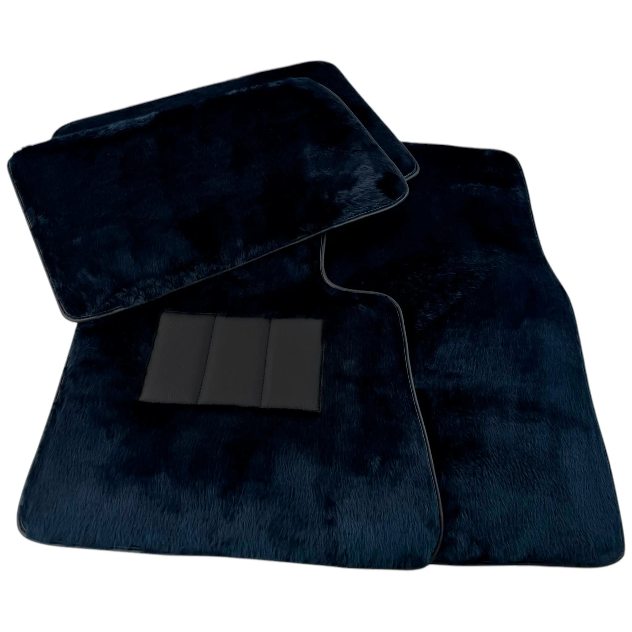 Dark Blue Sheepskin Floor Mats for Rolls-Royce Cullinan (2018-2025)