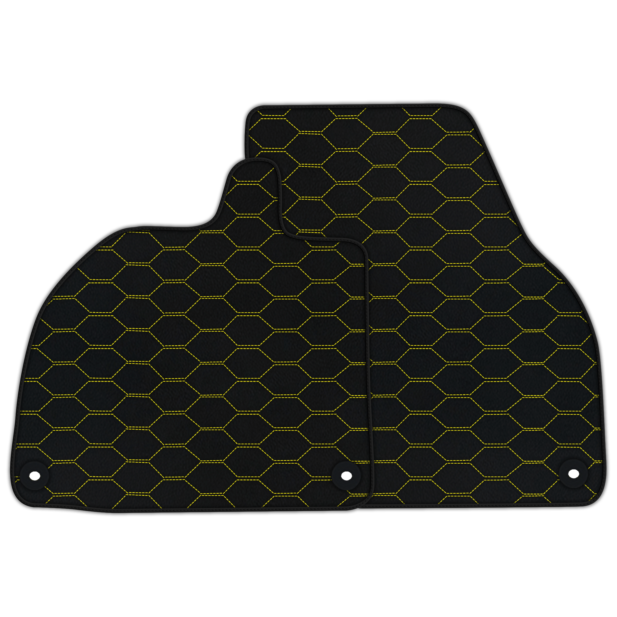 Customizable Leather Floor Mats with Divario Pattern for Lamborghini Revuelto (2024-2025)