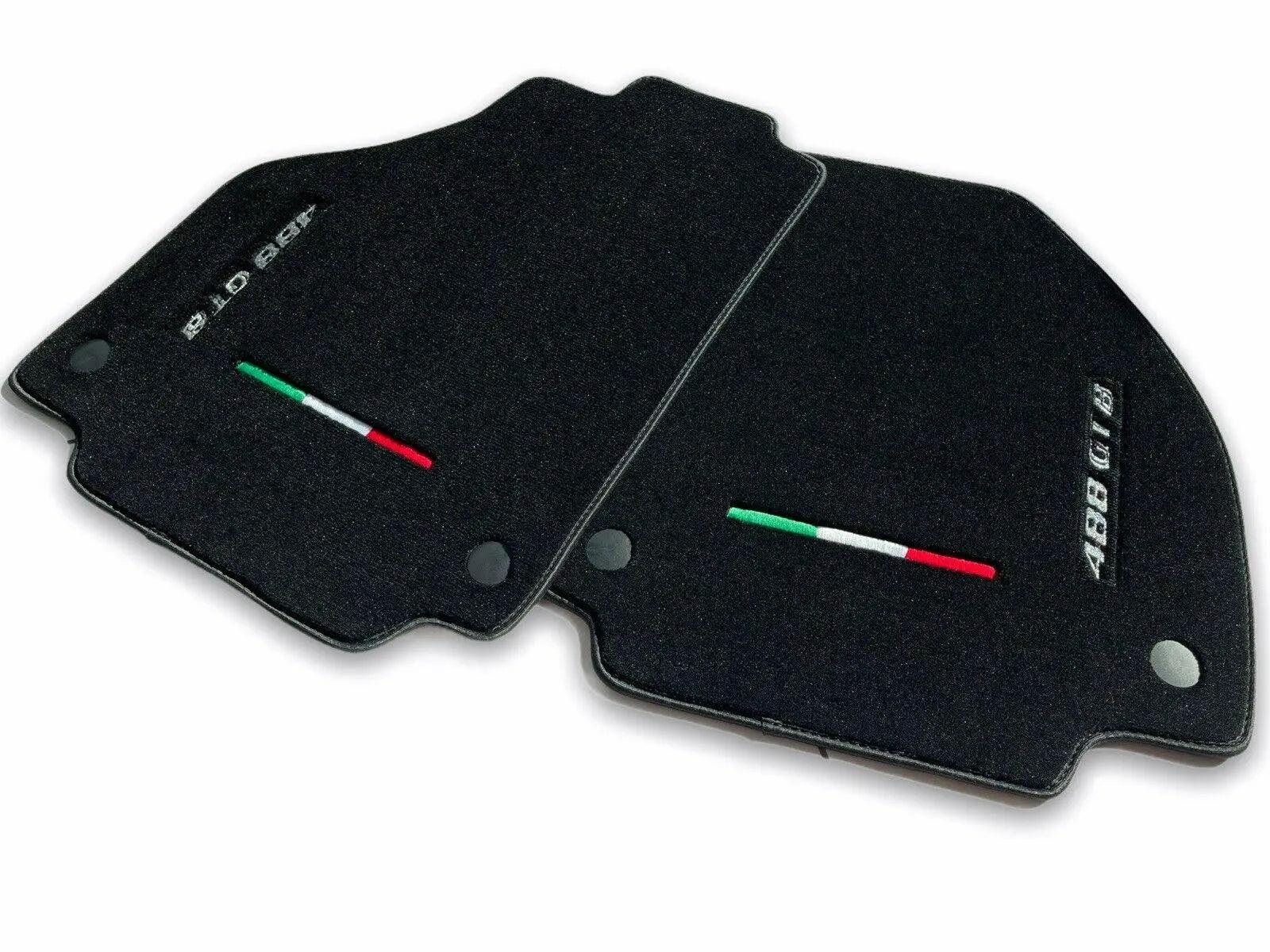 Floor Mats For Ferrari 488 GTB 2015-2022 AutoWin Brand Italian Edition - AutoWin