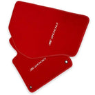 Floor Mats For Honda S2000 1999–2004 Red Tailored With White S2000 Logo - AutoWin