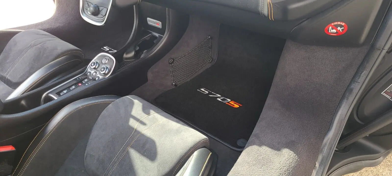 Floor Mats For McLaren 570S Black Tailored Carpets Set AutoWin - AutoWin