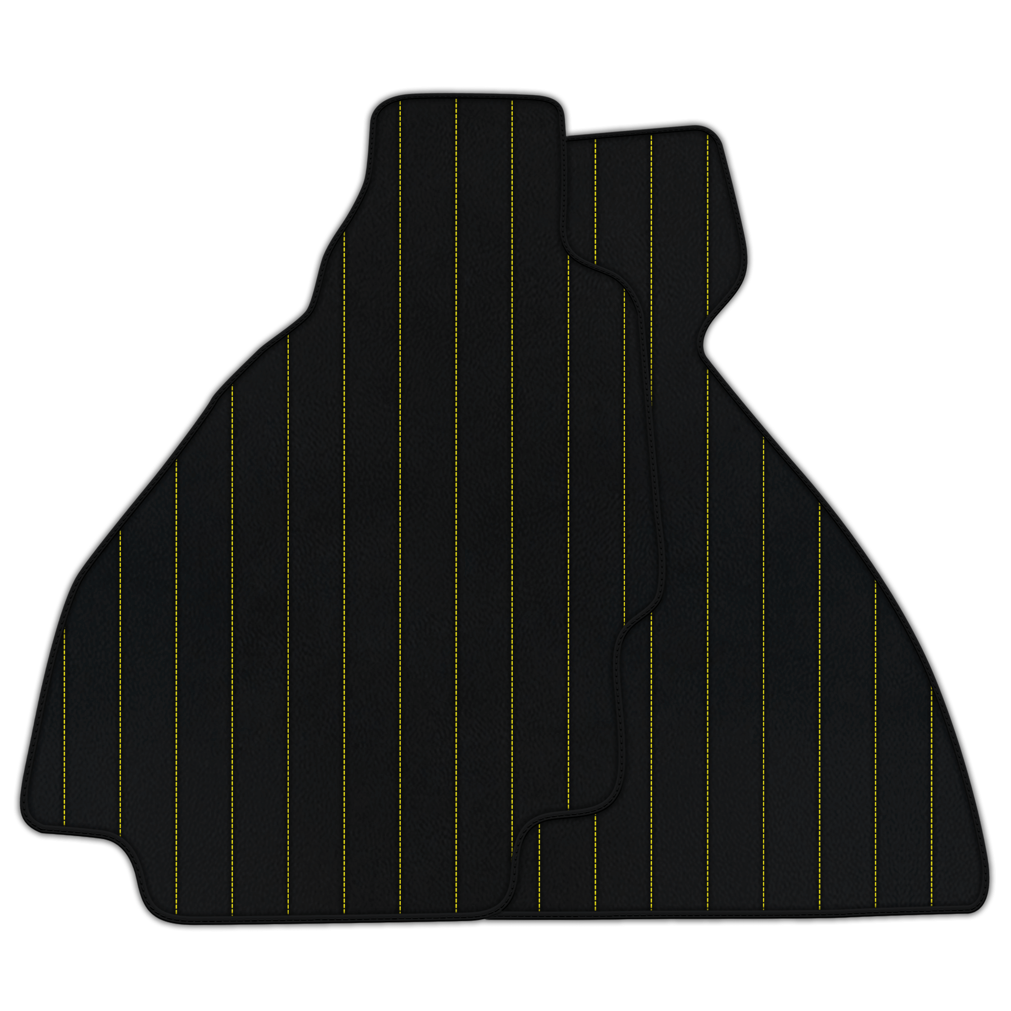 Customizable Leather Floor Mats with Line Pattern for Ferrari 328 GTS (1985-1989)