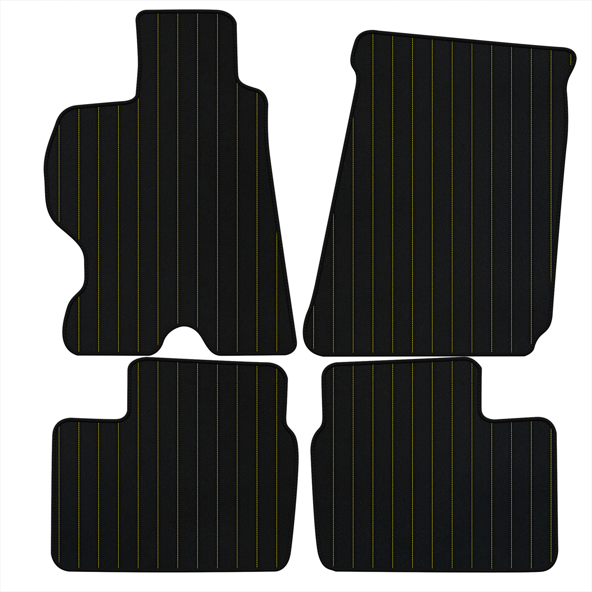 Customizable Leather Floor Mats with Line Pattern for Ferrari FF (2011-2016)