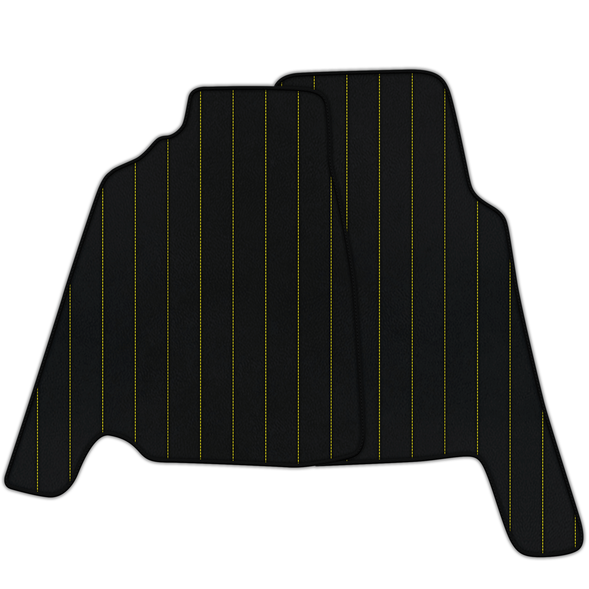 Customizable Leather Floor Mats with Line Pattern for Ferrari 456 (1992-2003)