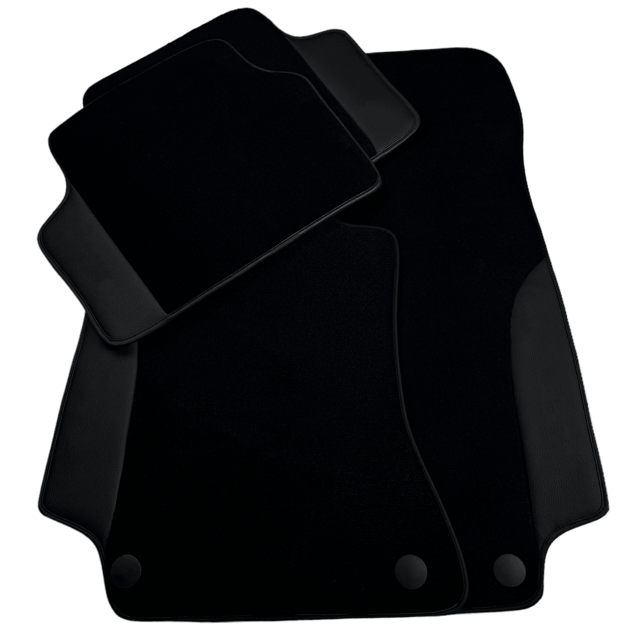 Customizable Black Floor Mats For Mercedes Benz C-Class W205 Sedan (2014-2018) 