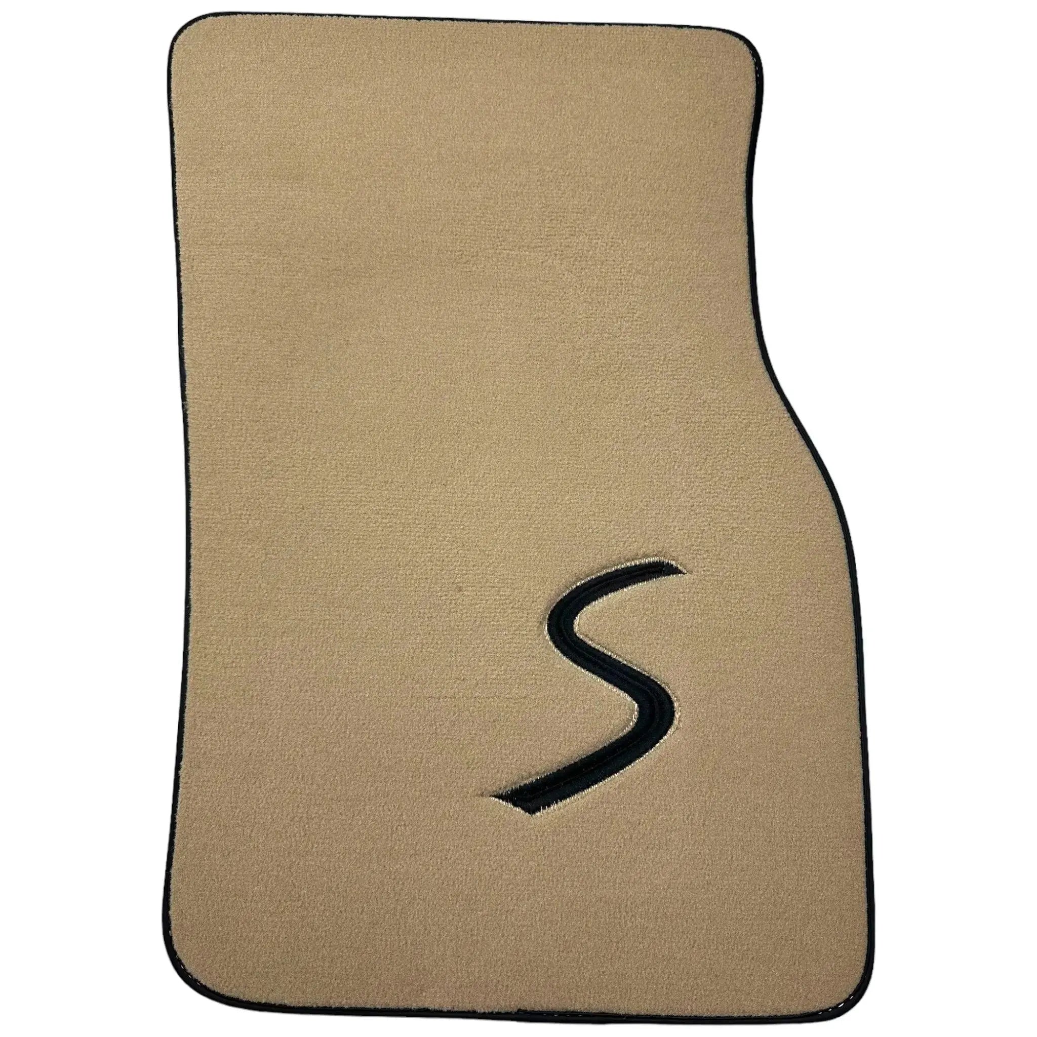 Beige Floor Mats for Mini Cooper / One F55 5-Doors (2015-2023)