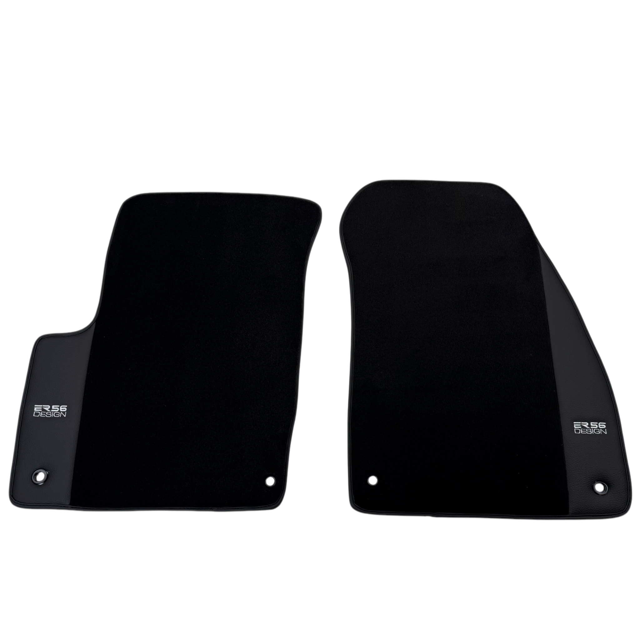 ER56 Design Black Floor Mats for Chrysler Crossfire (2004-2008) with Leather - AutoWin