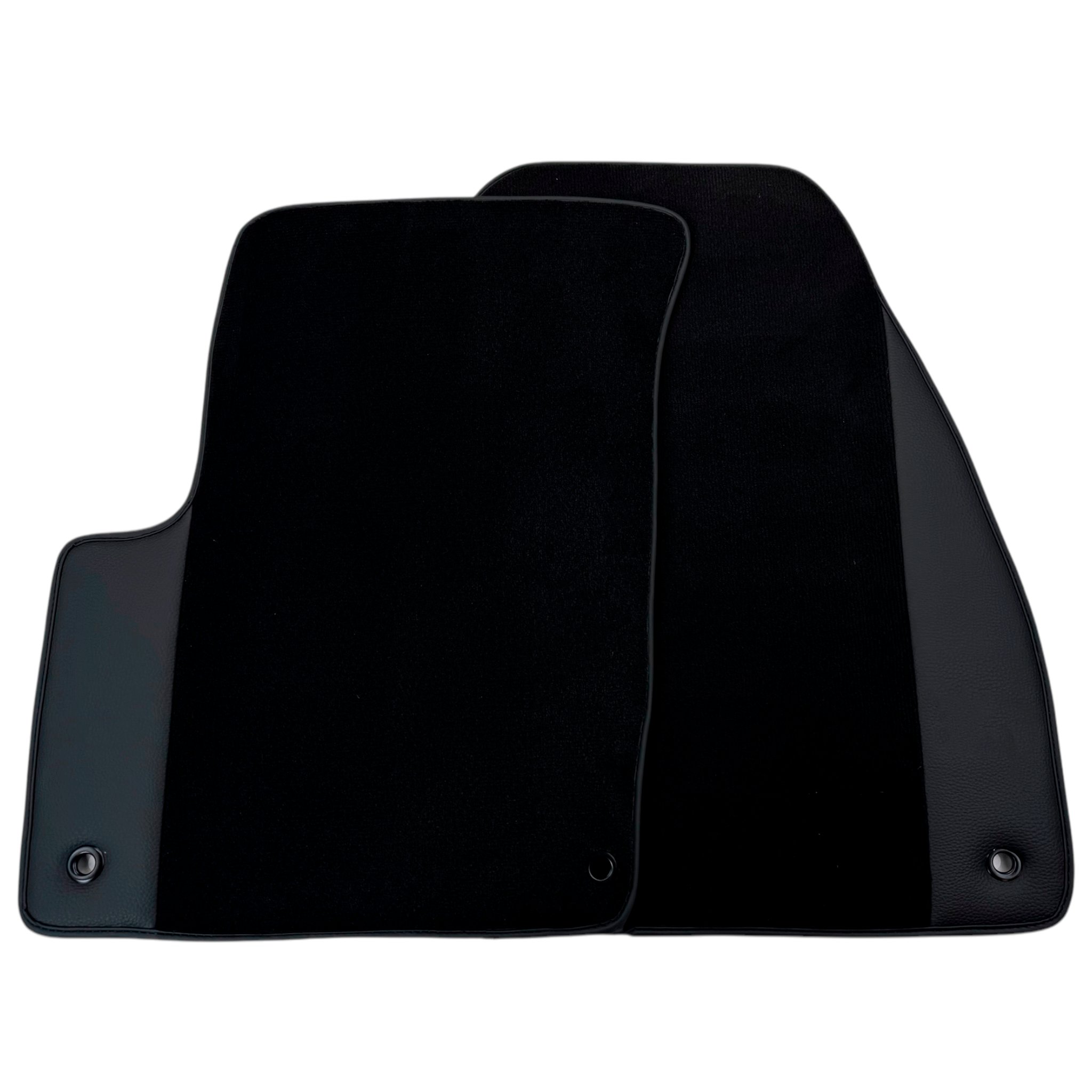 Black Floor Mats for Chrysler 300C (2004-2011) with Leather | AutoWin - AutoWin