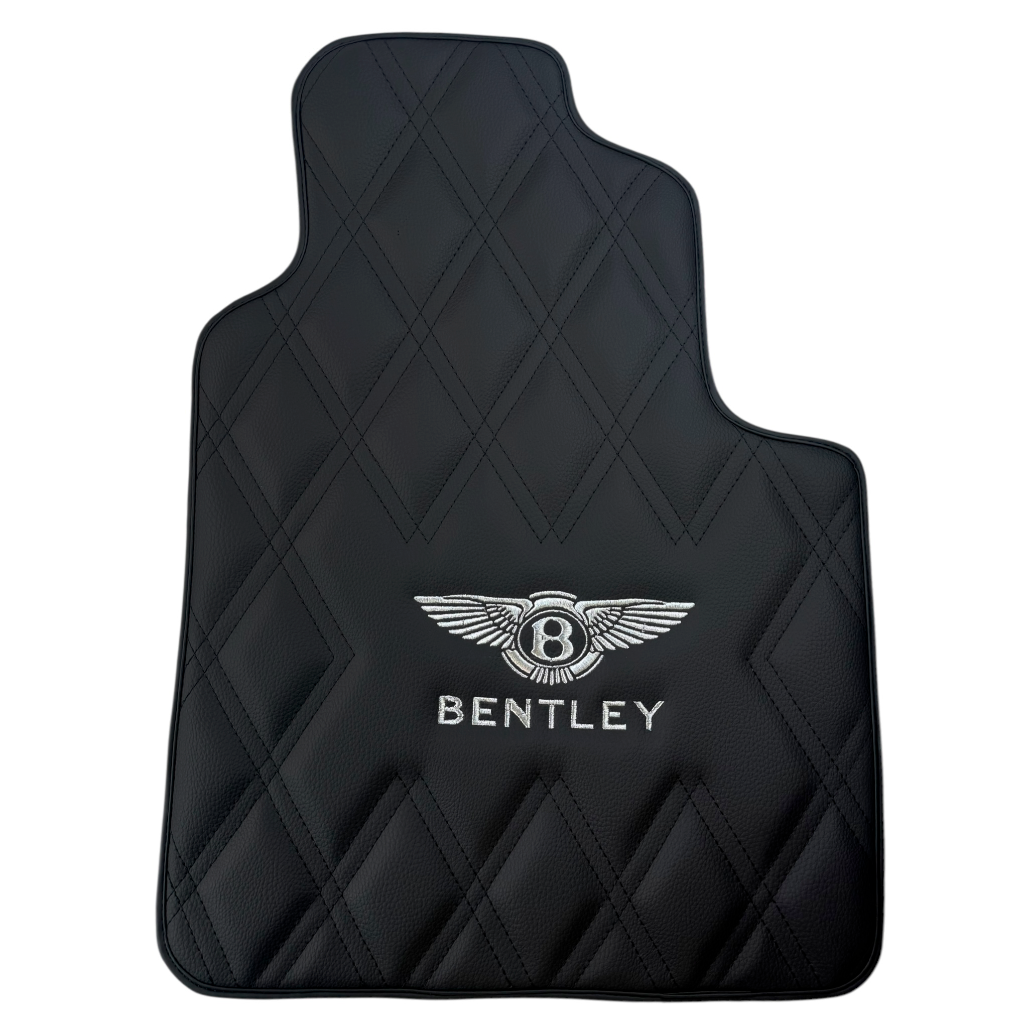 Black Leather Floor Mats for Bentley GTC (2006–2011) - Luxury Leather