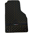 Black Leather Floor Mats for Lamborghini Aventador | Autowin