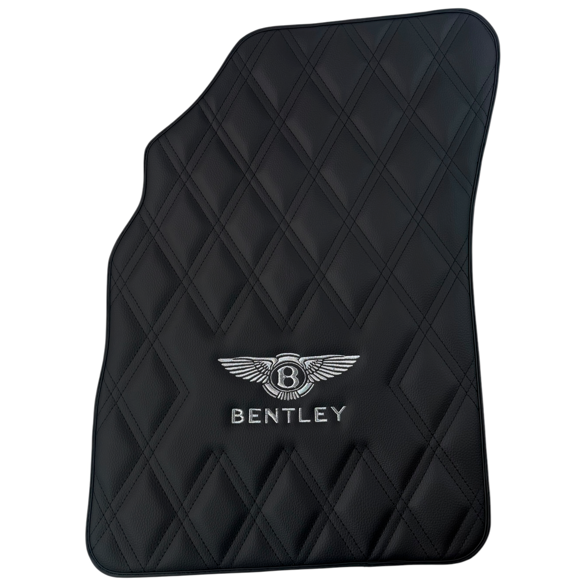 Black Leather Floor Mats for Bentley GTC (2006–2011) - Luxury Leather