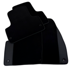 Black Floor Mats for Chevrolet Nubira J200 (2003-2008) with Leather | AutoWin - AutoWin