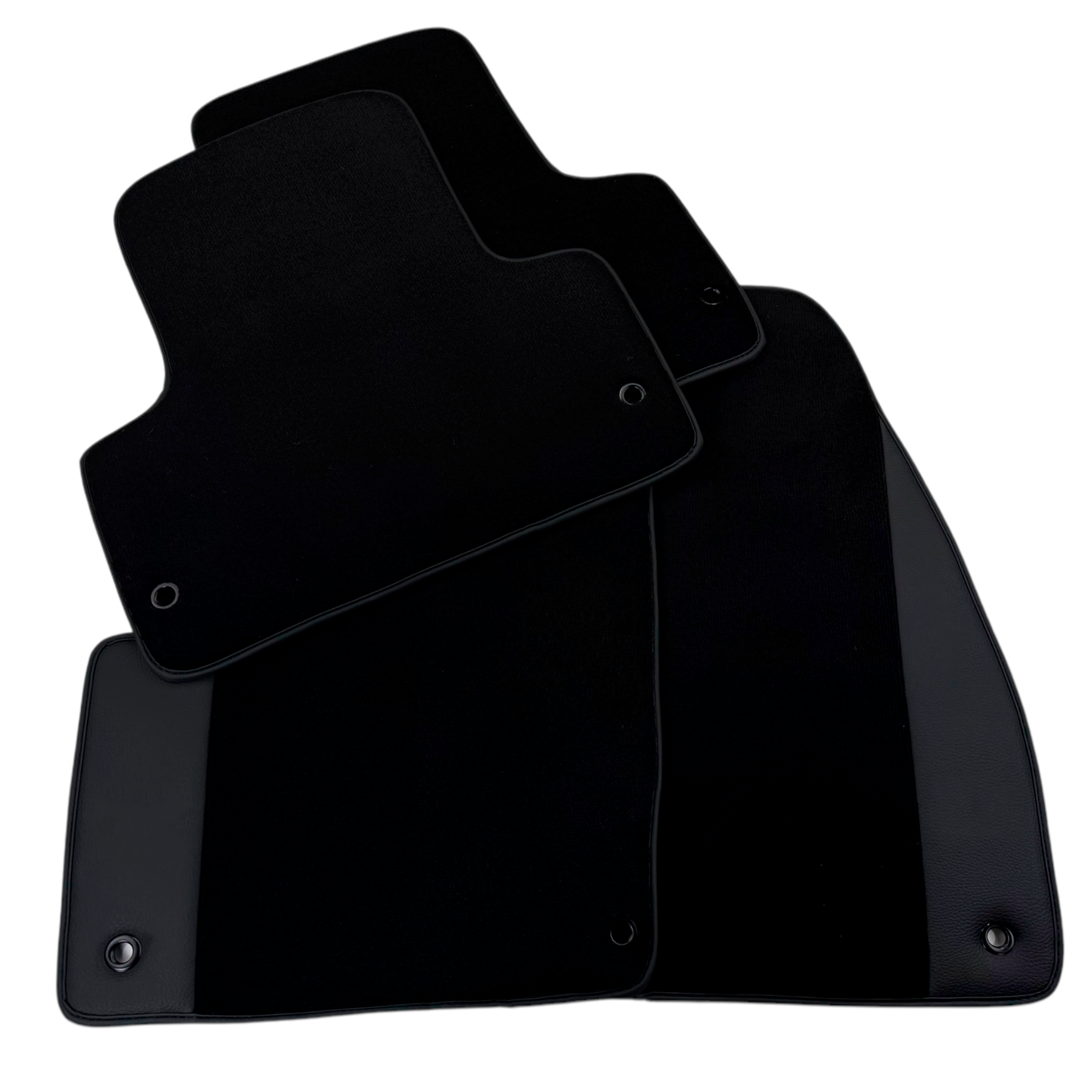 Black Floor Mats for Chrysler Aspen (2007-2009) with Leather | AutoWin - AutoWin