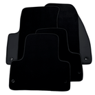 Black Floor Mats for Jeep Renegade Plug-in Hybrid (2020-2024) Co Driver with Fixing System with Leather | AutoWin - AutoWin