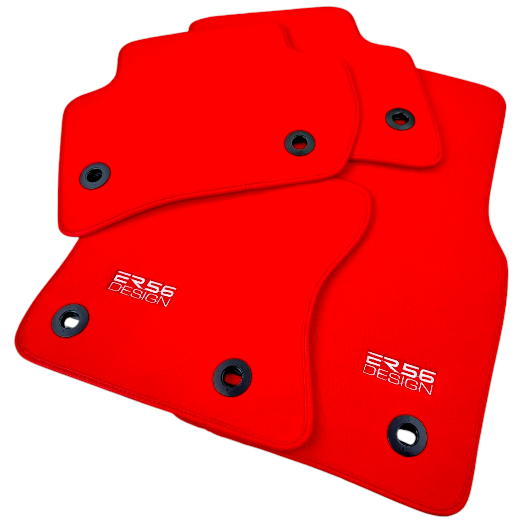 Red ER56 Design Floor Mats for Jaguar XF (2009-2015) Sedan