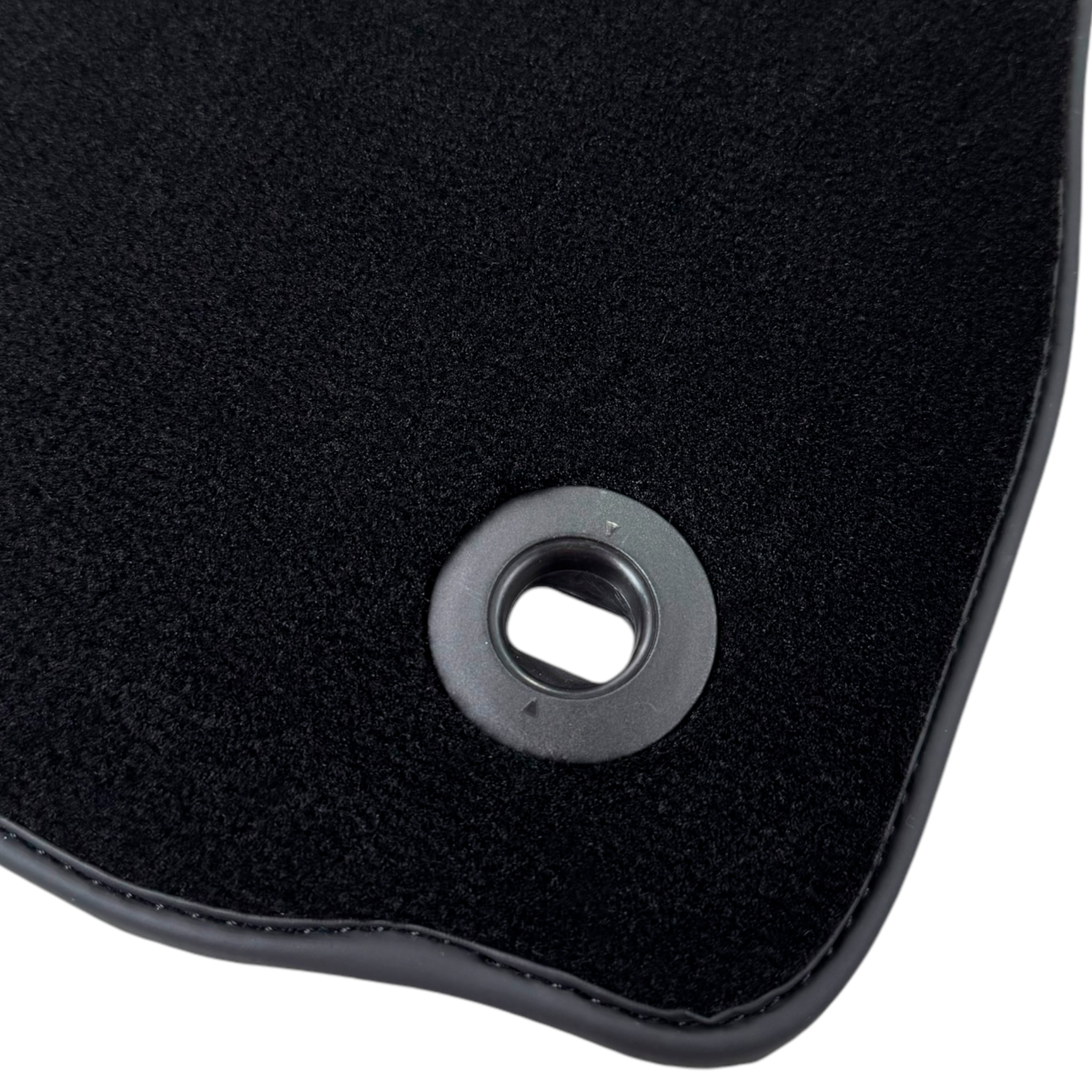 Black Floor Mats for Jaguar XF (2012-2015) Sportbrake with Leather - AutoWin