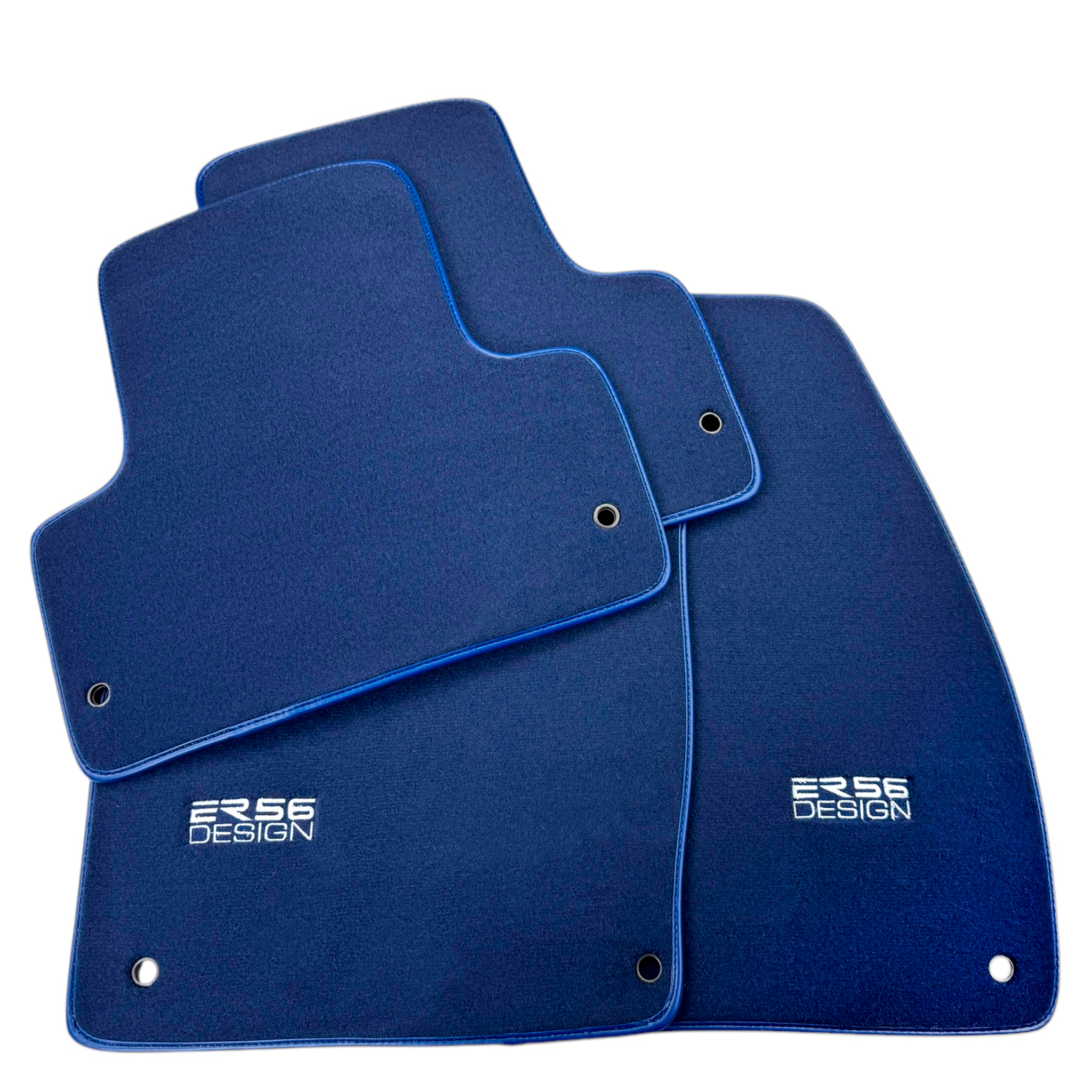 Dark Blue Floor Mats for Chevrolet Captiva C100 5-Seater (2006-2011) by ER56 Design