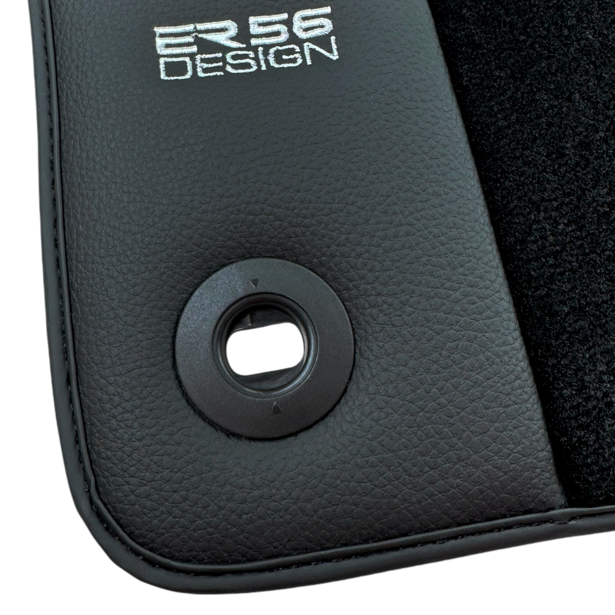 Black ER56 Design Floor Mats for Jaguar XE (2015-2019)