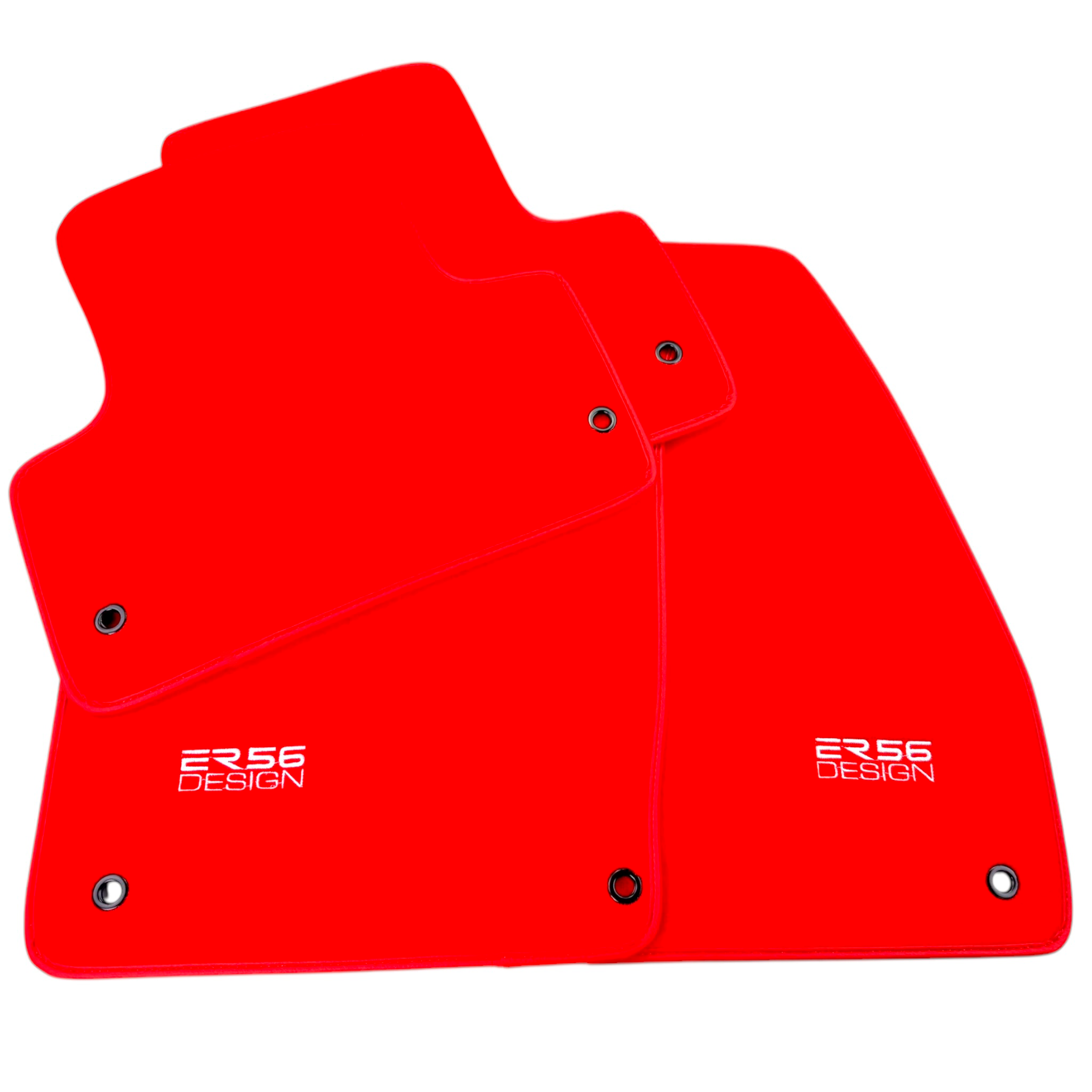 Red Floor Mats for Chrysler PT Cruiser (2004-2006) Convertible by ER56 Design - AutoWin