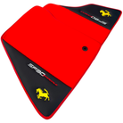 Red Floor Mats for Ferrari SF90 Stradale (2019-2024) with Leather