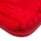 Red Sheepskin Floor Mats for Ferrari 812 GTS (2019-2023)